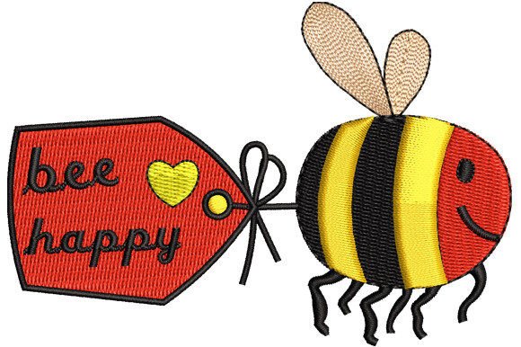 Bee Happy Honey Bee Embroidery Design Review