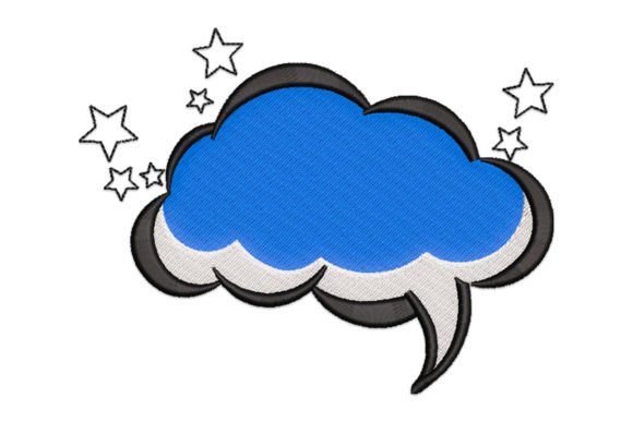 Comic Blank Speech Bubble Review: A Versatile Machine Embroidery Design