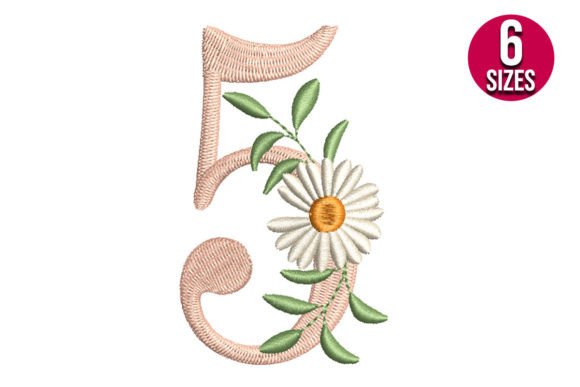Floral Alphabet Number Five Review