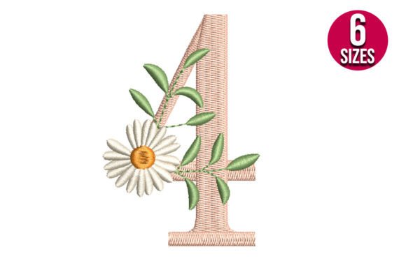 Floral Alphabet Number Four Review