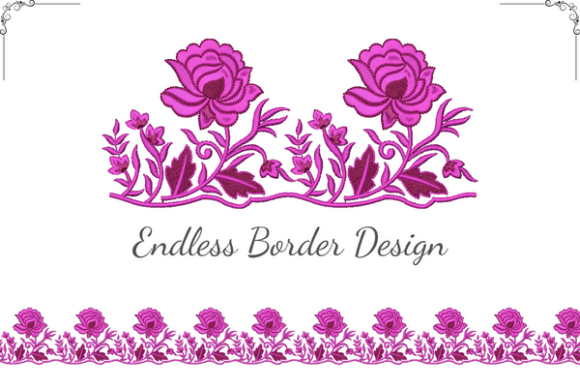 Flower with Cut Work Border Review