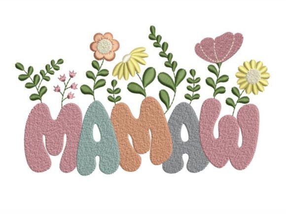 Mamaw Flower Embroidery Design Review for Craft Sellers
