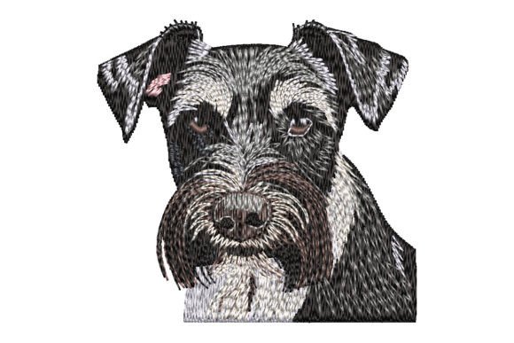 Miniature Schnauzer Embroidery Design Review