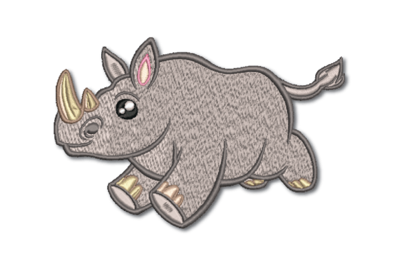 Review of the Rhino Embroidery Design for Handmade Gifts