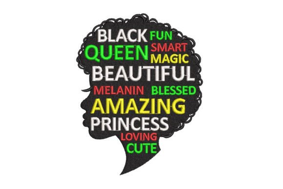 Silhouette of a Woman with an Afro Hair