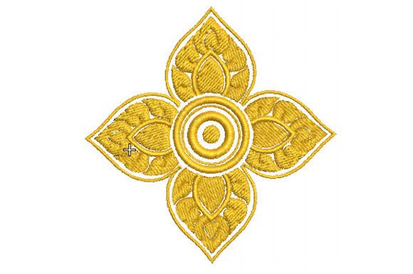 Thai Four Pointed Floral Ornament: A Seasonal Embroidery Design Review