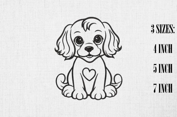 Valentine Cute Cocker Spaniel Embroidery Review