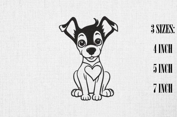 Valentine Doberman Pinscher: A Heartfelt Embroidery Design for Sellers
